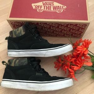 Vans black suede sneakers
